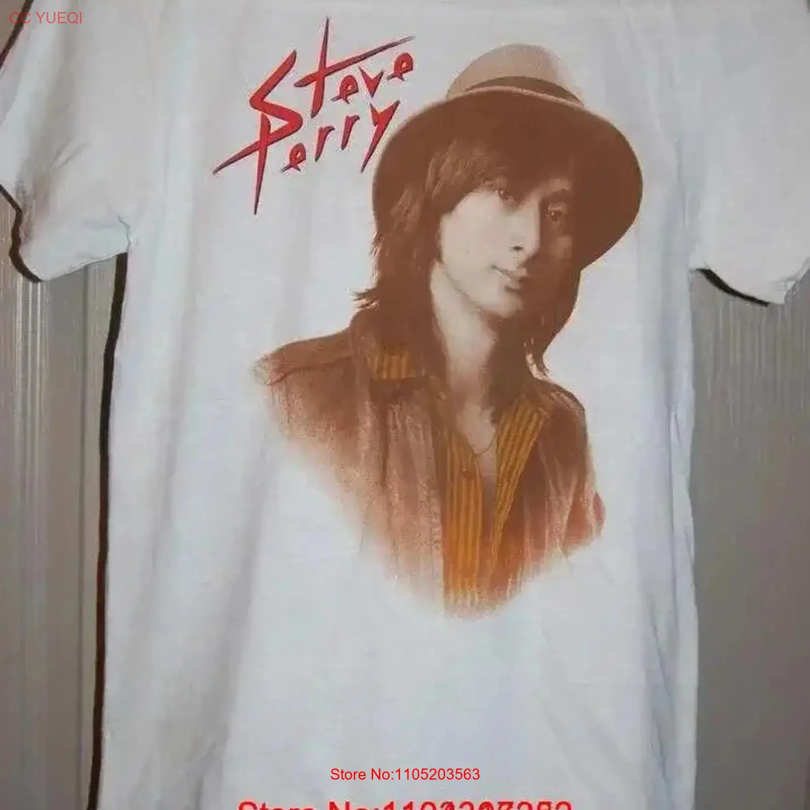 Street Fashion Magazine - Steve Perry Konser Erkek Tişörtü Beyaz