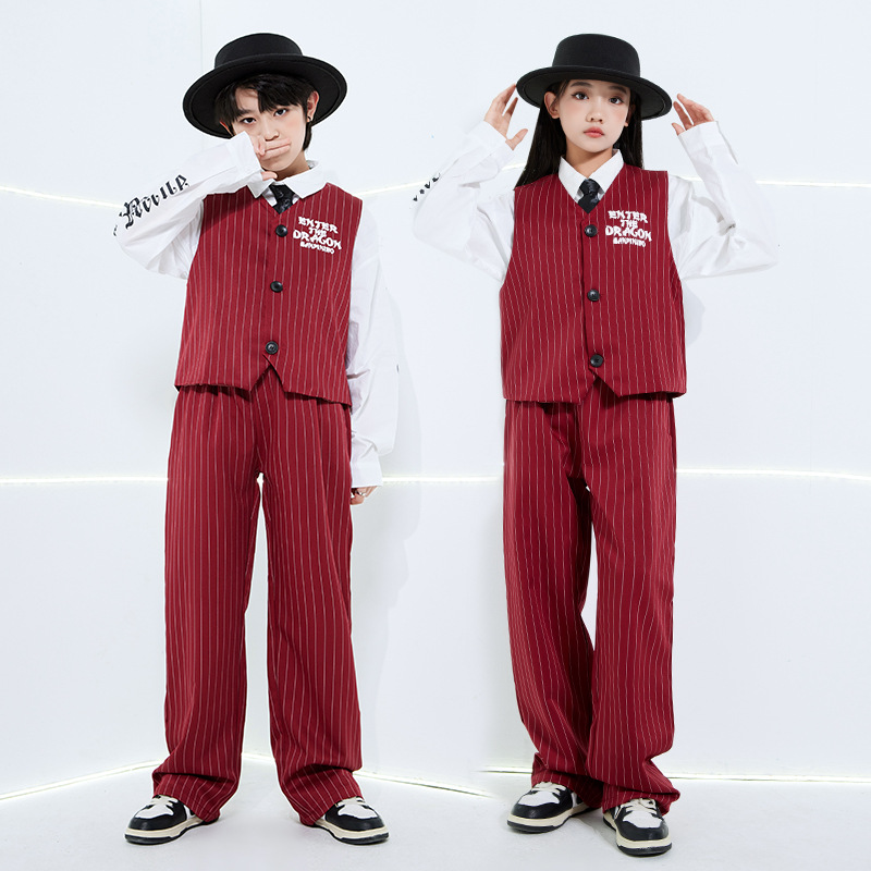 Street Fashion Kpop - Moda Kızlar Çizgili Sokak Giyim Seti
