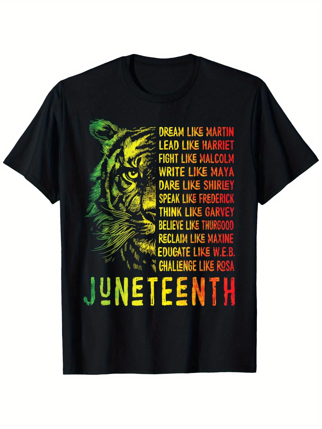 Street Fashion History - Juneteenth Gömlek Dream Like Leaders Siyah