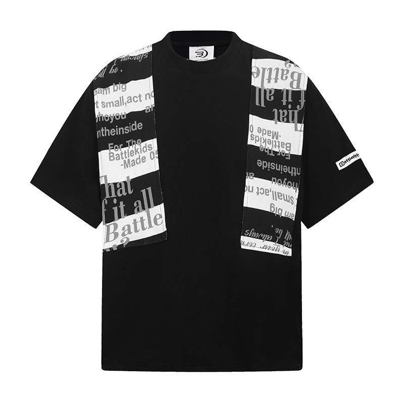 Street Fashion Vibes - Erkek High Street Baskılı Tişörtler Gevşek