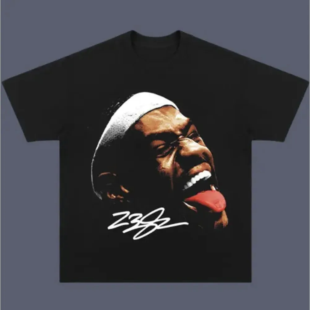 Street Fashion Magazine - Retro Lebron James Vintage Tişört, Lebron