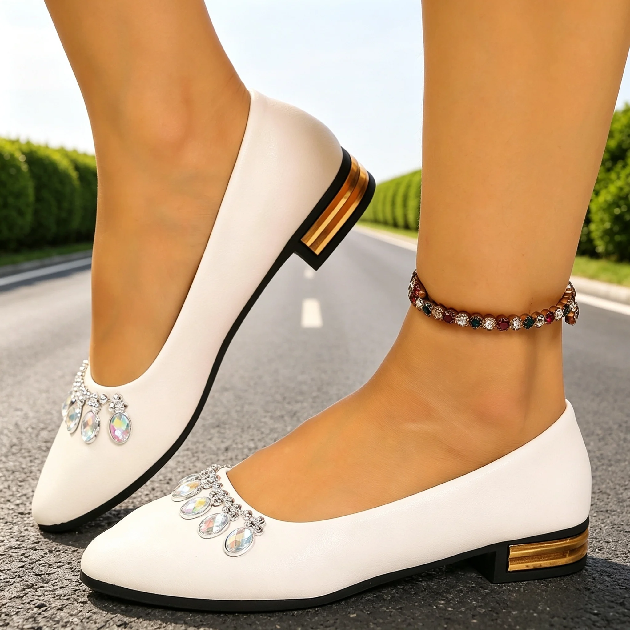 Street Fashion Ladies - Kadın Düz Ayakkabılar Sivri Burun Bale