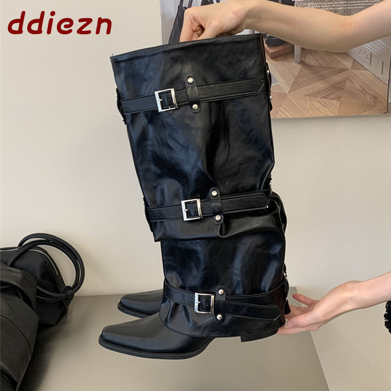 Street Fashion Ladies - Siyah Yeni Sonbahar Kış Dar Bant