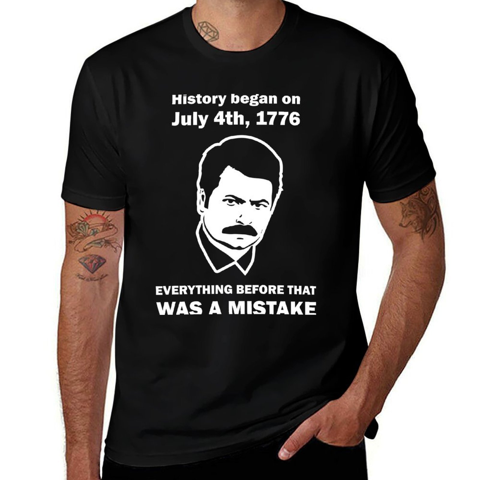 Street Fashion History - Ron Swanson Tarihi 4 Temmuz 1776
