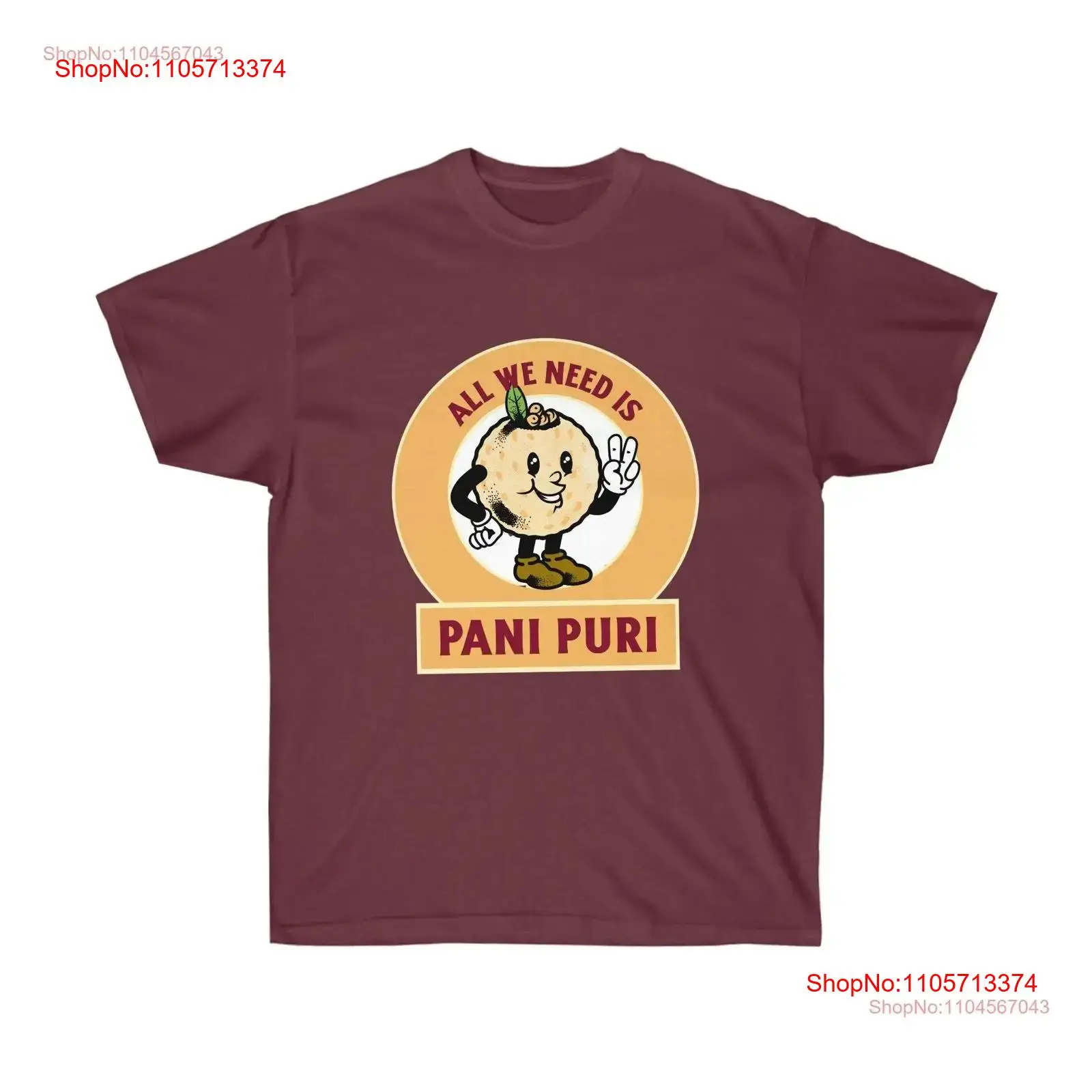Street Fashion India - Pani Puri Tişörtü: Hindistan'ın Hint Tadı,