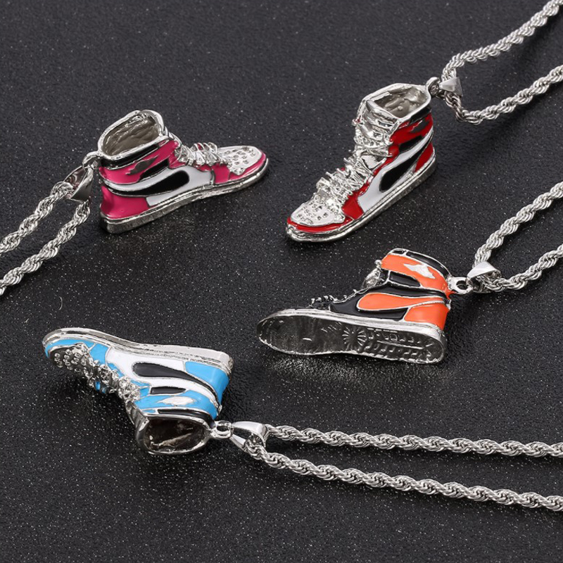 Fashion Street Singapore - Mini Hip-Hop spor ayakkabı kolye kolye