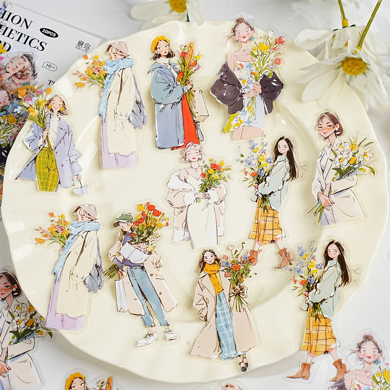 20 adet/paket Moda Kız Çocuk K - Street Fashion Theme incelemesi ve fiyatı