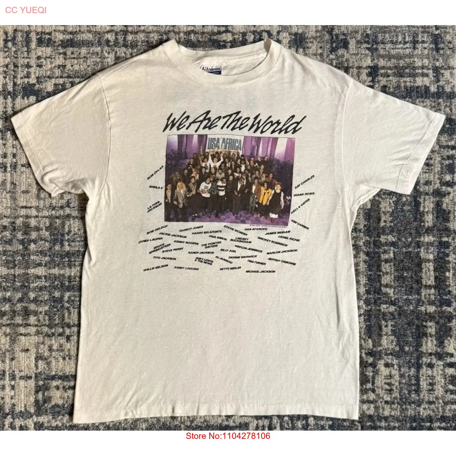 Vintage 1985 We Are The World  - Street Fashion Magazine incelemesi ve fiyatı