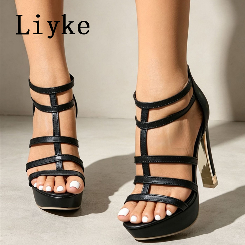 Liyke Yaz Modası Dar Bantlı Aç - Street Fashion Shoes incelemesi ve fiyatı