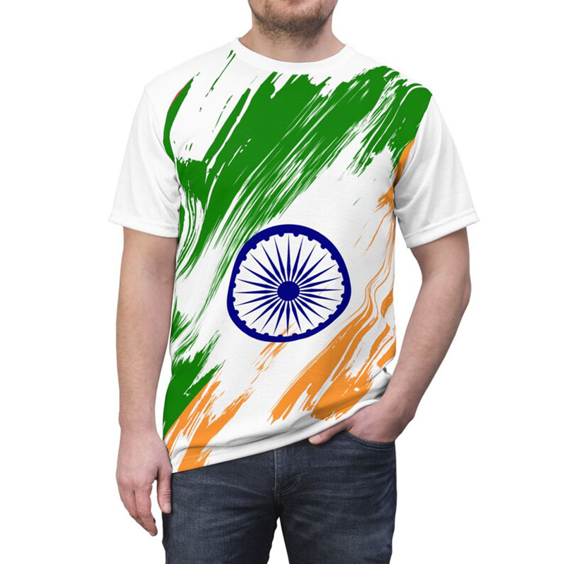 Hindistan Bayrağı Baskı T-shir - Street Fashion India incelemesi ve fiyatı
